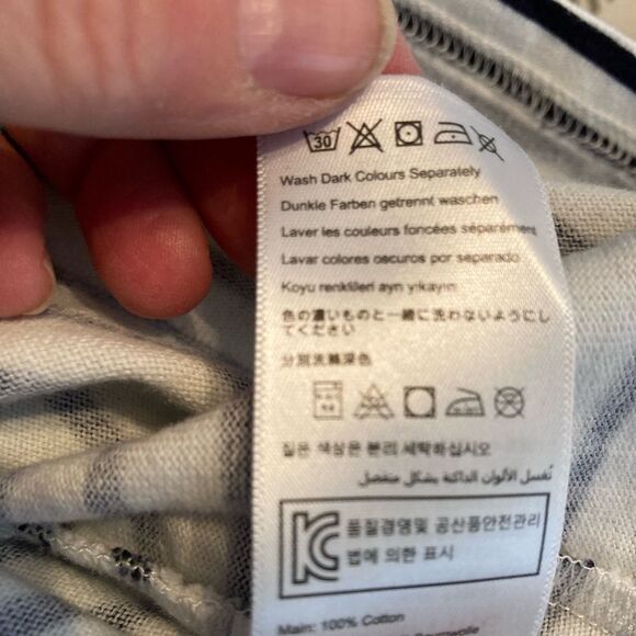 Joules NWOT heavy cotton sailor shirt w/pink strawberries French chic - Picture 10 of 11